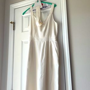 Ann Taylor Loft linen lined jumpsuit